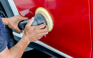 applying wax to the body